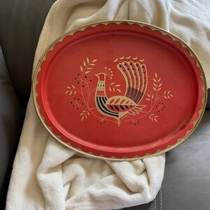 Vintage Partridge Tray great for the holidays